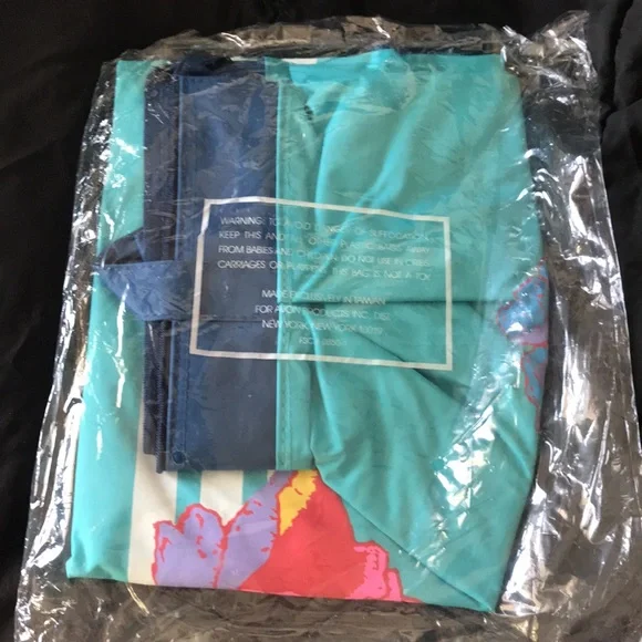 Vintage New Old Stock Avon Large Lahana Zippered Nylon Tote Shoulder Beach Bag - Picture 2 of 8